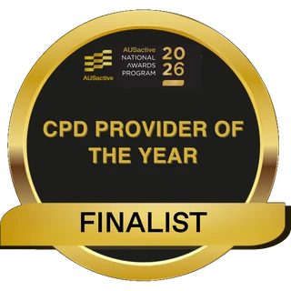 AUSactive CPD Provider of the Year 2026, Finalist (MTM) AUSactive CPD Provider of the Year 2026, Finalist (MTM)